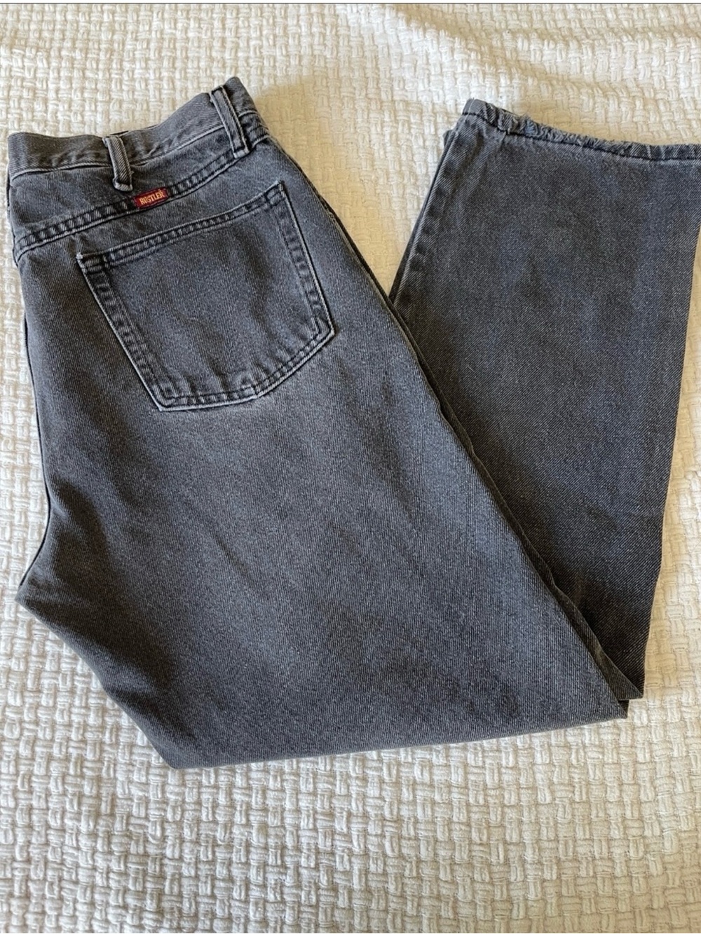 Rustler Men's Straight Jeans in Dark Gray